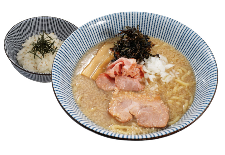 ▼背脂煮干し醤油らー麵お茶漬けセット